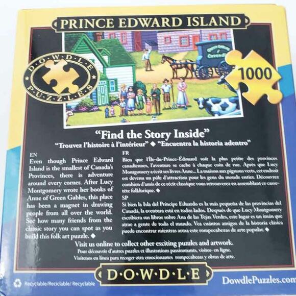 NEW Dowdle Prince Edward Island Puzzle 1000 Pieces Canada Folk Art Puzzle - Picture 2 of 5